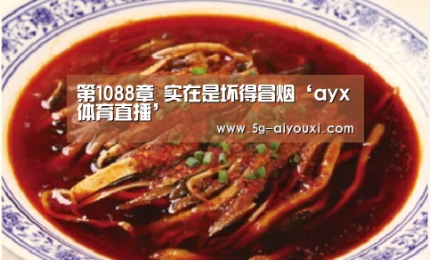 第1088章 实在是坏得冒烟‘ayx体育直播’(图1)